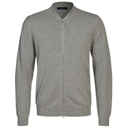 Berkeley | Brockton Full Zip | Unisex Strik Lys Grå